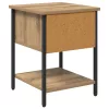 Éjjeli asztal 2 pcs kézműves tölgy 34 x 35,5 x 45 cm Faanyag