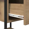 Éjjeli asztal 2 pcs kézműves tölgy 34 x 35,5 x 45 cm Faanyag