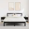 Éjjeli asztal 2 pcs Musta tammi 34 x 35,5 x 45 cm Faanyag