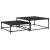 Fészkelt Kávézó Asztal 2 pcs Musta tammi 80 x 8035 x cm Faanyag