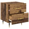 Éjjeliszekrény fiókkal 2 pcs Régi fa 40 x 35 x 47.5 cm Faanyag