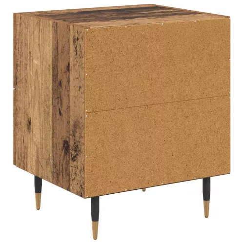 Éjjeliszekrény fiókkal 2 pcs Régi fa 40 x 35 x 47.5 cm Faanyag