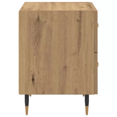 Éjjeliszekrény 2 pcs kézműves tölgy 40 x 35 x 47.5 cm Faanyag