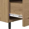 Éjjeliszekrény 2 pcs kézműves tölgy 40 x 35 x 47.5 cm Faanyag