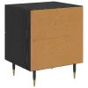 Éjjeliszekrény 2 pcs Musta tammi 40 x 35 x 47.5 cm Faanyag