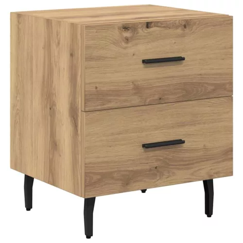 Éjjeliszekrény fiókkal kézműves tölgy 40 x 35 x 47.5 cm Faanyag