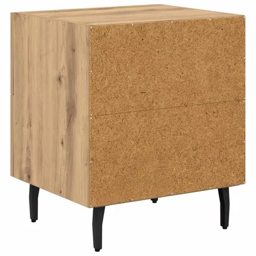 Éjjeliszekrény 2 pcs kézműves tölgy 40 x 35 x 47.5 cm Faanyag