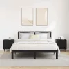 Éjjeliszekrény 2 pcs Musta tammi 40 x 35 x 47.5 cm Faanyag