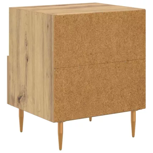 Éjjeli asztal fiókkal 2 pcs Barna 40 x 35 x 47.5 cm Faanyag