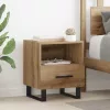 Éjjeliszekrény 2 pcs kézműves tölgy 40 x 35 x 47.5 cm Faanyag