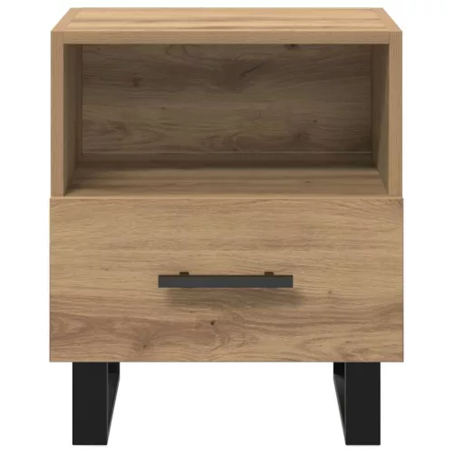 Éjjeliszekrény 2 pcs kézműves tölgy 40 x 35 x 47.5 cm Faanyag