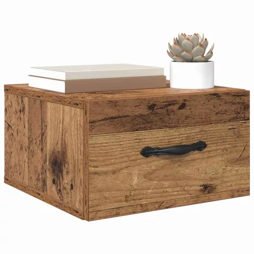 Éjjeliszekrény fiókkal 2 pcs Régi fa 35 x 35 x 20 cm Faanyag