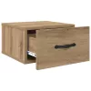 Éjjeliszekrény 2 pcs kézműves tölgy 35 x 35 x 20 cm Faanyag