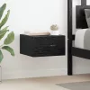 Éjjeliszekrény 2 pcs Musta tammi 35 x 35 x 20 cm Faanyag