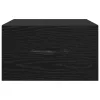 Éjjeliszekrény 2 pcs Musta tammi 35 x 35 x 20 cm Faanyag