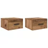 Éjjeliszekrény 2 pcs Régi fa 35 x 35 x 20 cm Faanyag