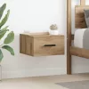 Éjjeliszekrény 2 pcs kézműves tölgy 35 x 35 x 20 cm Faanyag