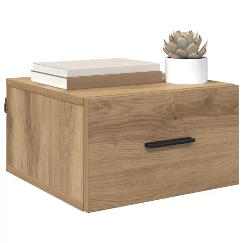 Éjjeliszekrény 2 pcs kézműves tölgy 35 x 35 x 20 cm Faanyag