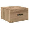 Éjjeliszekrény 2 pcs kézműves tölgy 35 x 35 x 20 cm Faanyag