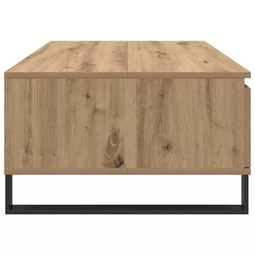 Dohányzóasztal fiókkal kézműves tölgy 90 x 60 x 35 cm Faanyag