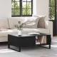 Dohányzóasztal fiókkal Musta tammi 90 x 60 x 35 cm Faanyag