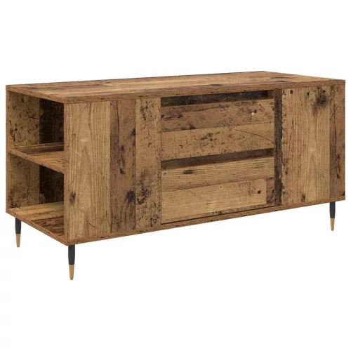 Dohányzóasztal fiókkal Régi fa 102 x 44.5 x 50 cm Faanyag