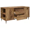 Dohányzóasztal fiókkal Régi fa 102 x 44.5 x 50 cm Faanyag