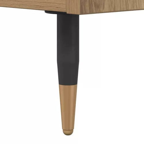 Dohányzóasztal kézműves tölgy 102 x 44.5 x 50 cm Faanyag