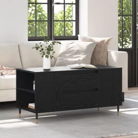   Dohányzóasztal fiókkal Musta tammi 102 x 44.5 x 50 cm Faanyag