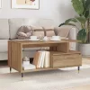 Dohányzóasztal fiókkal kézműves tölgy 90 x 49 x 45 cm Faanyag