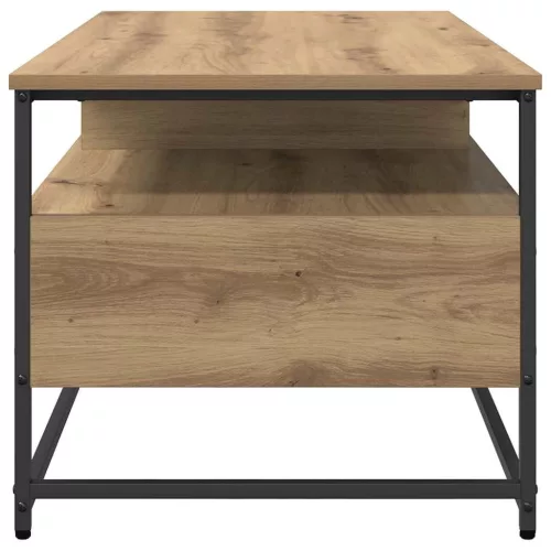 Dohányzóasztal fiókkal kézműves tölgy 100 x 51 x 45 cm Faanyag