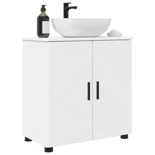 Fürdőszoba Székény polcokkal Fehér 61 x 35 x 64 cm Faanyag