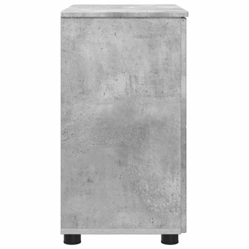 Fürdőszoba Székény ajtóval Beton szürke 61 x 35 x 64 cm Faanyag