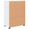 Fürdőszoba Székény polcokkal Fehér 60 x 35 x 80 cm Faanyag