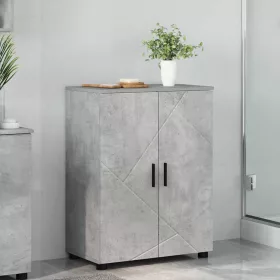   Fürdőszoba Székény ajtóval Beton szürke 60 x 35 x 80 cm Faanyag