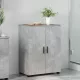Fürdőszoba Székény ajtóval Beton szürke 60 x 35 x 80 cm Faanyag
