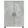 Fürdőszoba Székény ajtóval Beton szürke 60 x 35 x 80 cm Faanyag