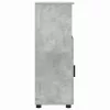 Fürdőszoba Székény ajtóval Beton szürke 30 x 35 x 95 cm Faanyag