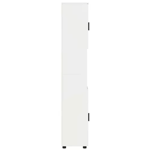 Fürdőszobai magas szekrény Magasfényű fehér 30 x 35 x 192 cm