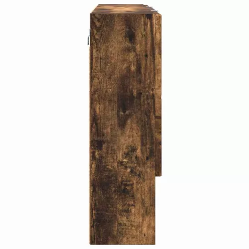 Fürdőszobai tükörszekrény Füstölt tölgy 80 x 17 x 55 cm Faanyag