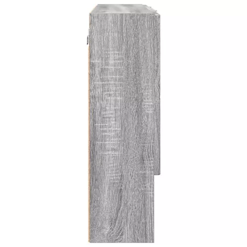Fürdőszobai tükörszekrény Szürke sonoma 80 x 17 x 55 cm Faanyag