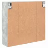 Tükörszekrény polcokkal Beton szürke 59 x 17 x 55 cm Faanyag