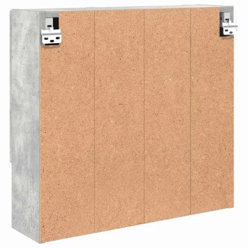 Tükörszekrény polcokkal Beton szürke 59 x 17 x 55 cm Faanyag