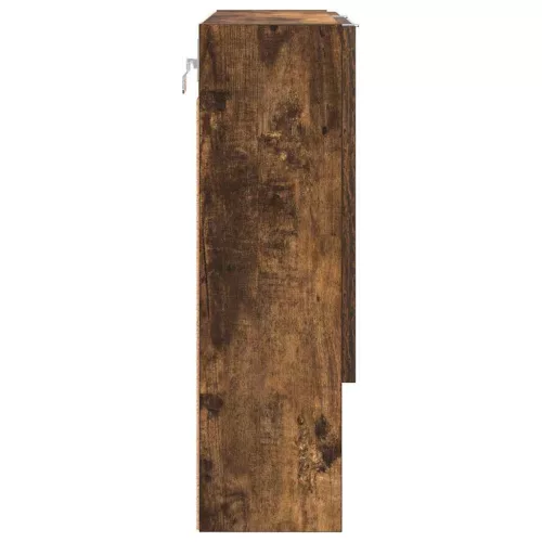 Tükörszekrény polcokkal Füstölt tölgy 59 x 17 x 55 cm Faanyag