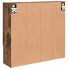 Tükörszekrény polcokkal Füstölt tölgy 59 x 17 x 55 cm Faanyag