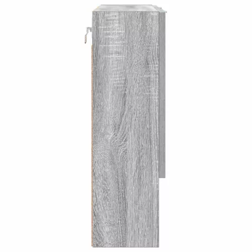 Tükörszekrény polcokkal Szürke sonoma 59 x 17 x 55 cm Faanyag