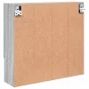 Tükörszekrény polcokkal Szürke sonoma 59 x 17 x 55 cm Faanyag