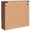 Tükörszekrény polcokkal barna tölgy 59 x 17 x 55 cm Faanyag