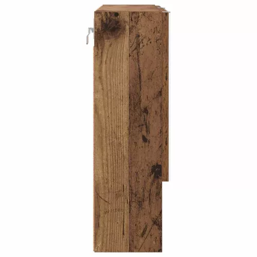 Tükörszekrény polcokkal ajtóval Régi fa 59 x 17 x 55 cm Faanyag
