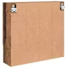Tükörszekrény polcokkal ajtóval Régi fa 59 x 17 x 55 cm Faanyag
